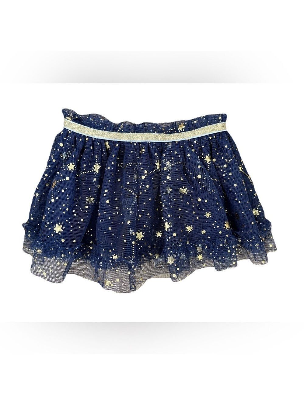 🩵4/$20 Baby Starters Navy and Gold Star Skirt Tutu